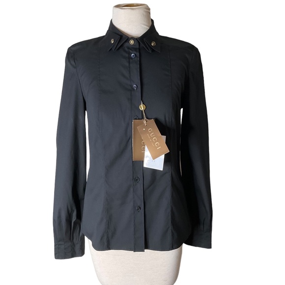 Gucci Tops Gucci Button Down Blouse Size 4 Poshmark